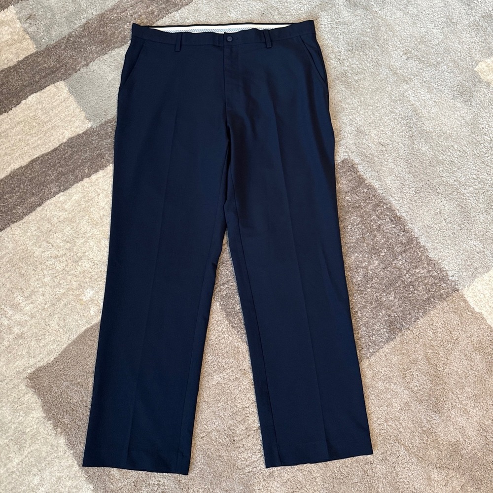 FootJoy FJ Golf Pants Mens 38x32‎ Navy Blue Performance Stretch Chino Flat Front